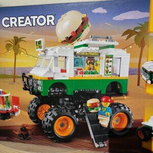 RETIRED LEGO Creator 3in1 Monster Burger Truck 31104 Food Vehicle SEALED NEW 499